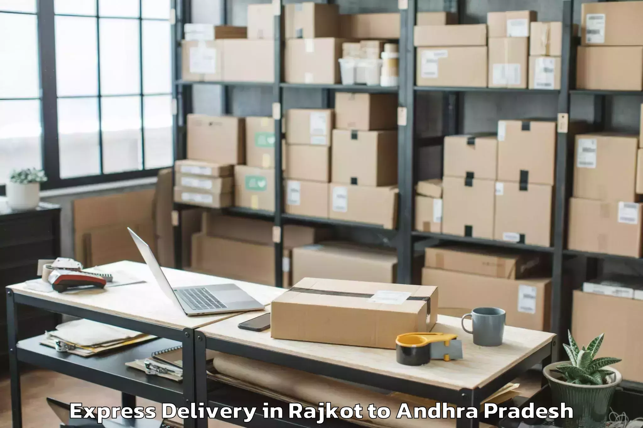 Leading Rajkot to Edlapadu Express Delivery Provider